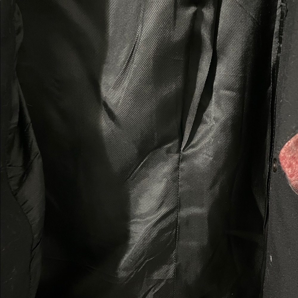 Zara Basic Like New Buffalo Plaid Red & Black Wool Mohair Teddy Jacket Medium - Picture 10 of 12